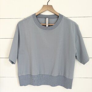 Athleta women’s blue short sleeve shirt size small